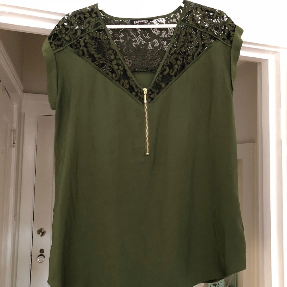 Green blouse